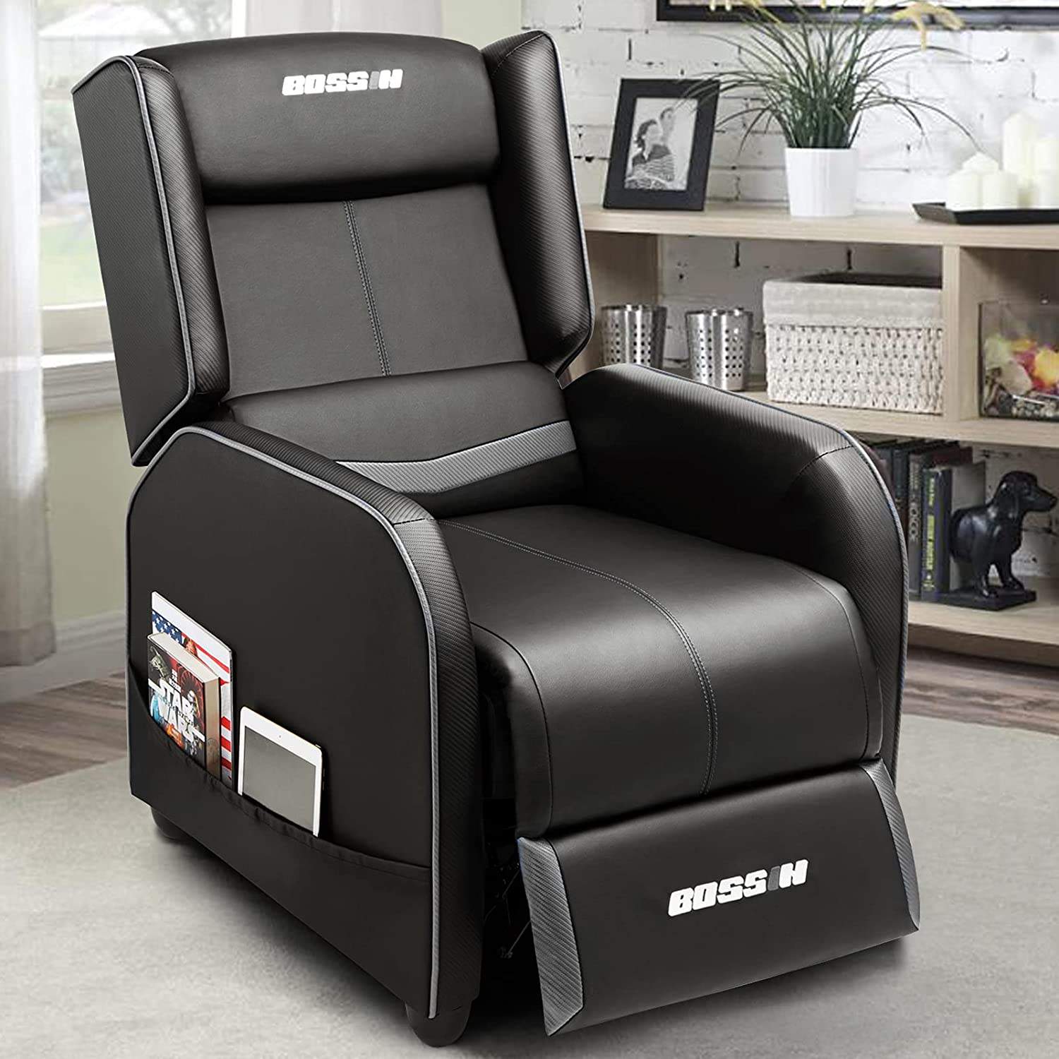 Vitesse Ergonomic Gaming Recliner Chair,PU Leather Recliner Seating Sofa BGR01