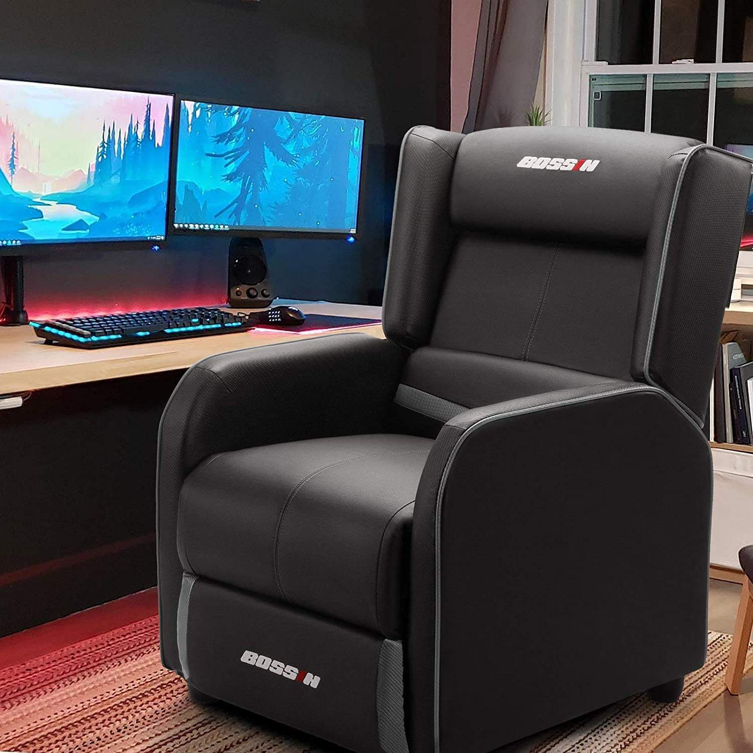 Vitesse Ergonomic Gaming Recliner Chair,PU Leather Recliner Seating Sofa BGR01 - Image 2