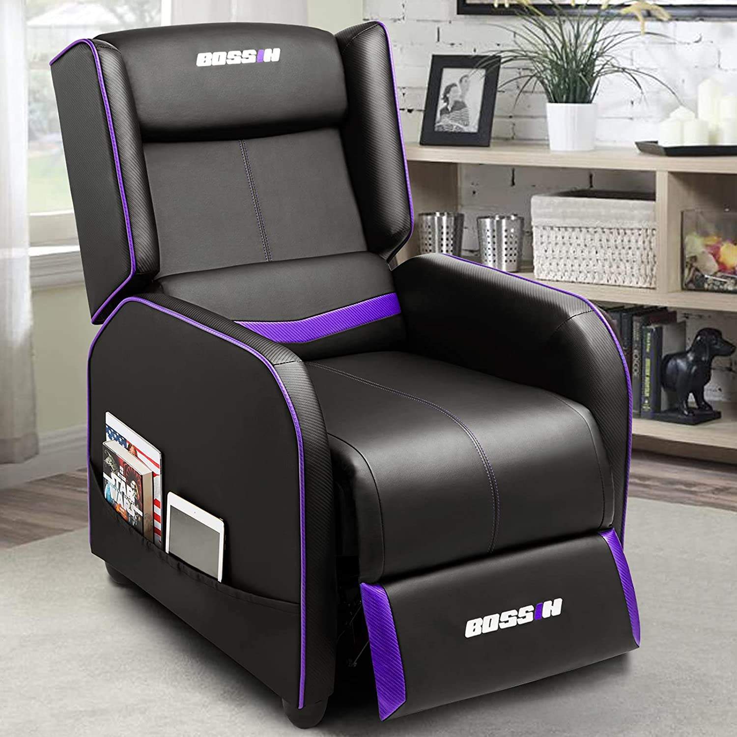 Vitesse Ergonomic Gaming Recliner Chair,PU Leather Recliner Seating Sofa BGR01 - Image 22