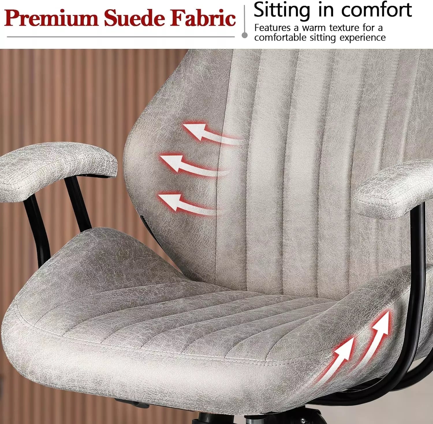 VITESSE Ergonomic Home Office Desk Chair Modern Leather Computer Chair - Image 28