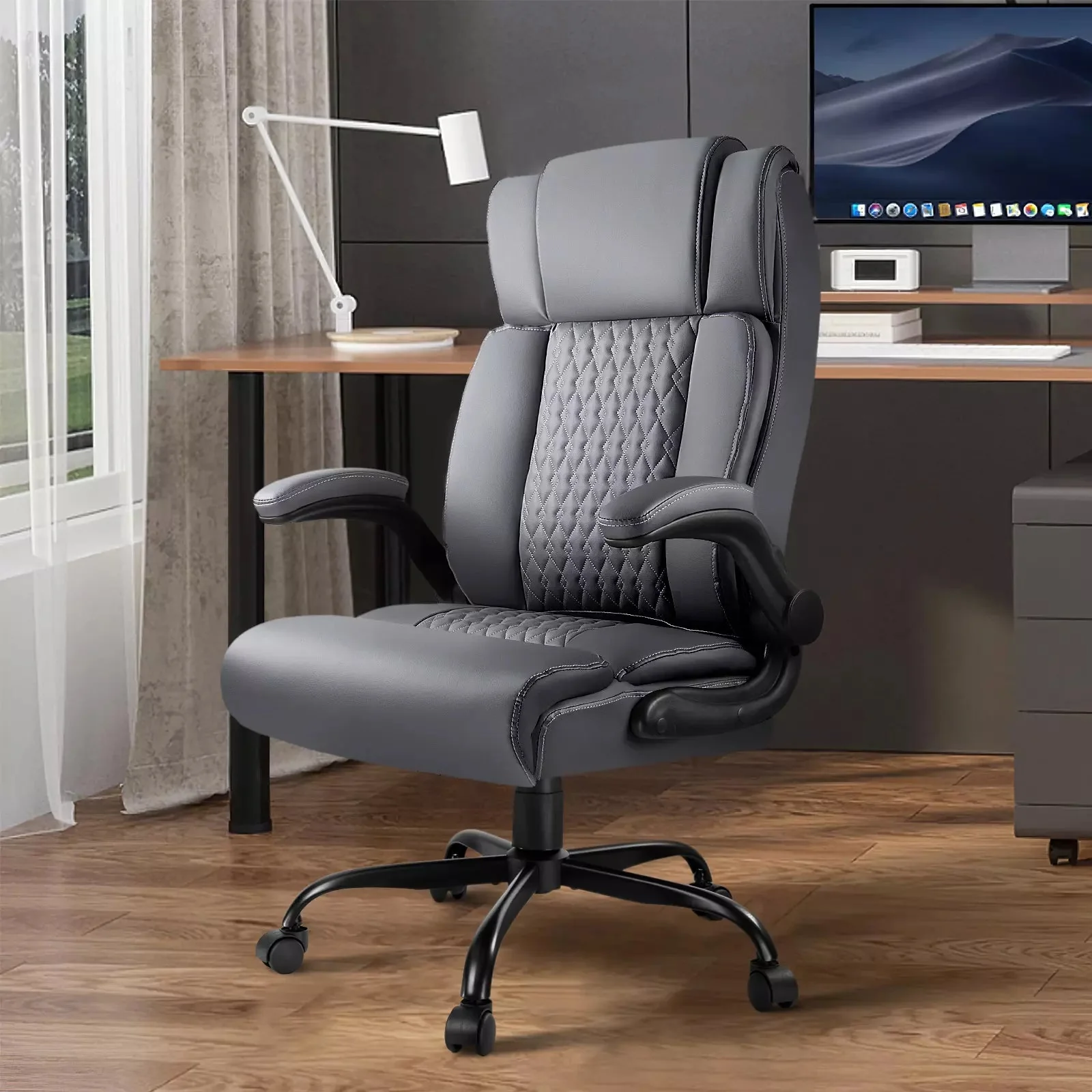 VITESSE Executive Office Chair,Big and Tall Office Chair with Flip up Armrest - Image 12