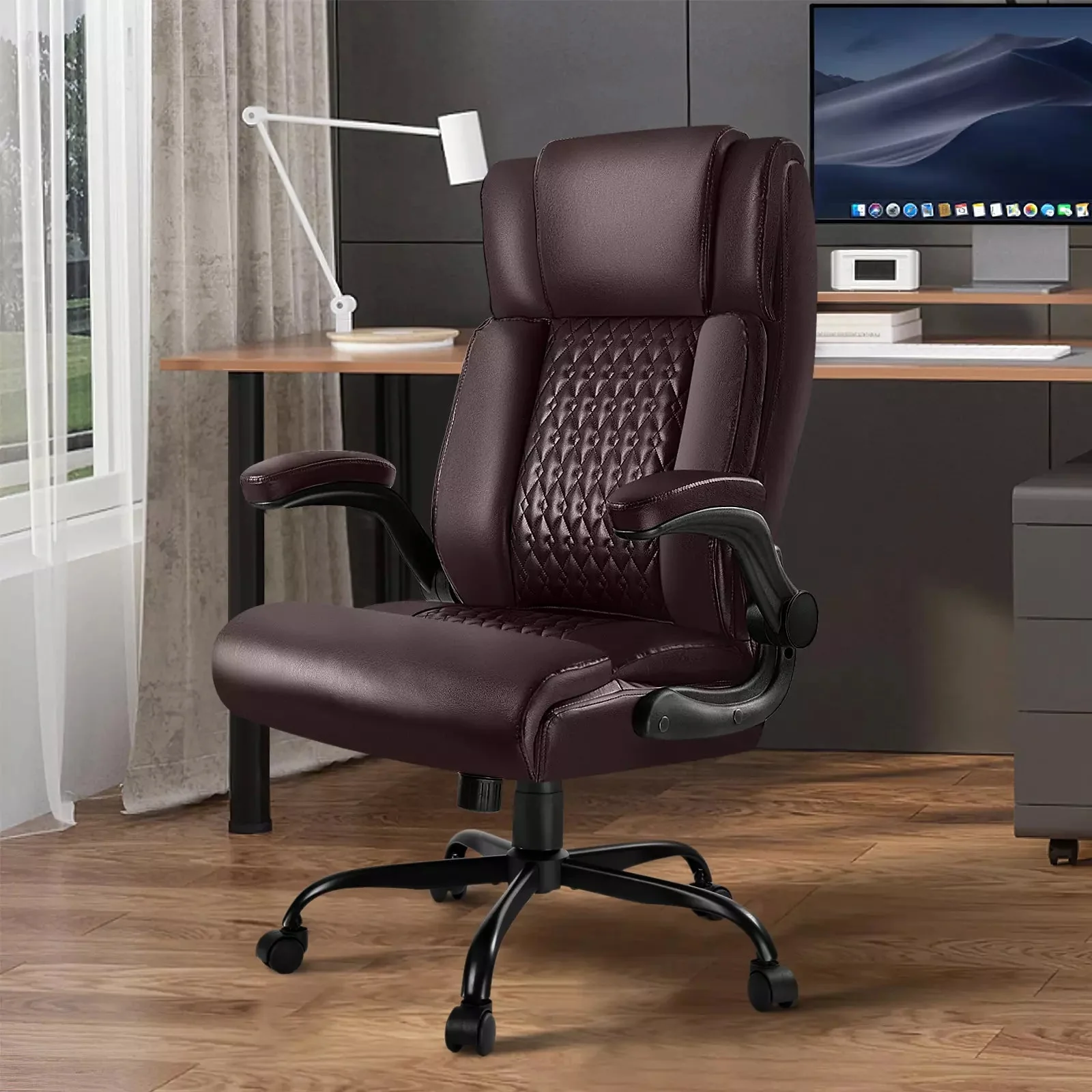 VITESSE Executive Office Chair,Big and Tall Office Chair with Flip up Armrest - Image 19