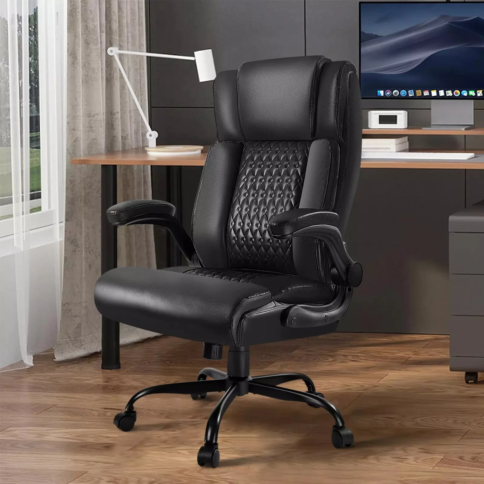 VITESSE Executive Office Chair,Big and Tall Office Chair with Flip up Armrest - Image 5