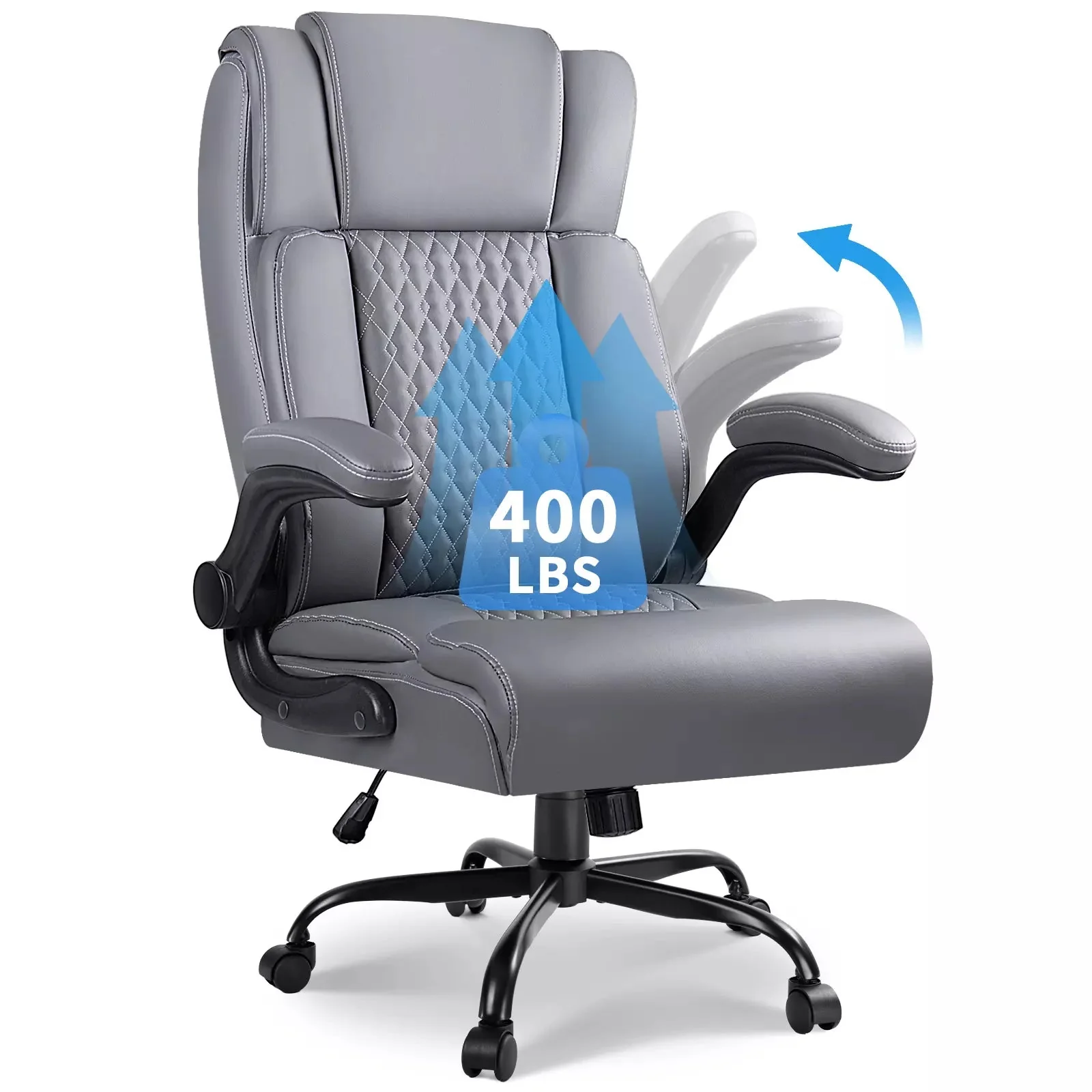 VITESSE Executive Office Chair,Big and Tall Office Chair with Flip up Armrest - Image 8