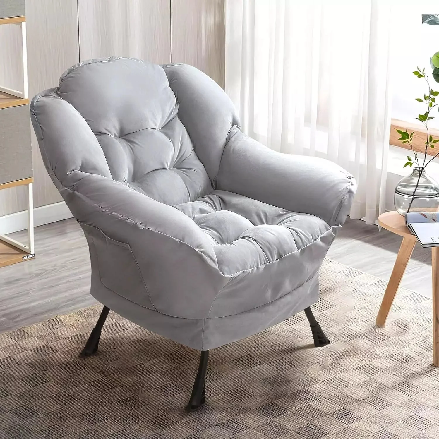 Vitesse Fabric Lazy Chair,Modern Comfortable Soft Sofa for Adults - Image 15