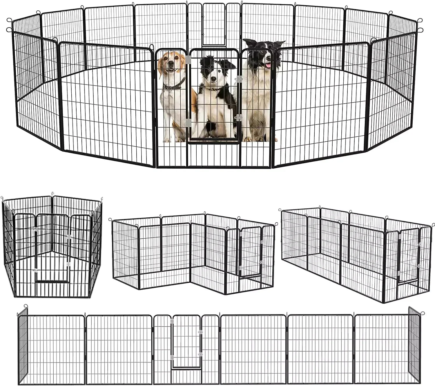 Waleaf Heavy Duty Metal Dog Playpen for Outdoor - Image 31