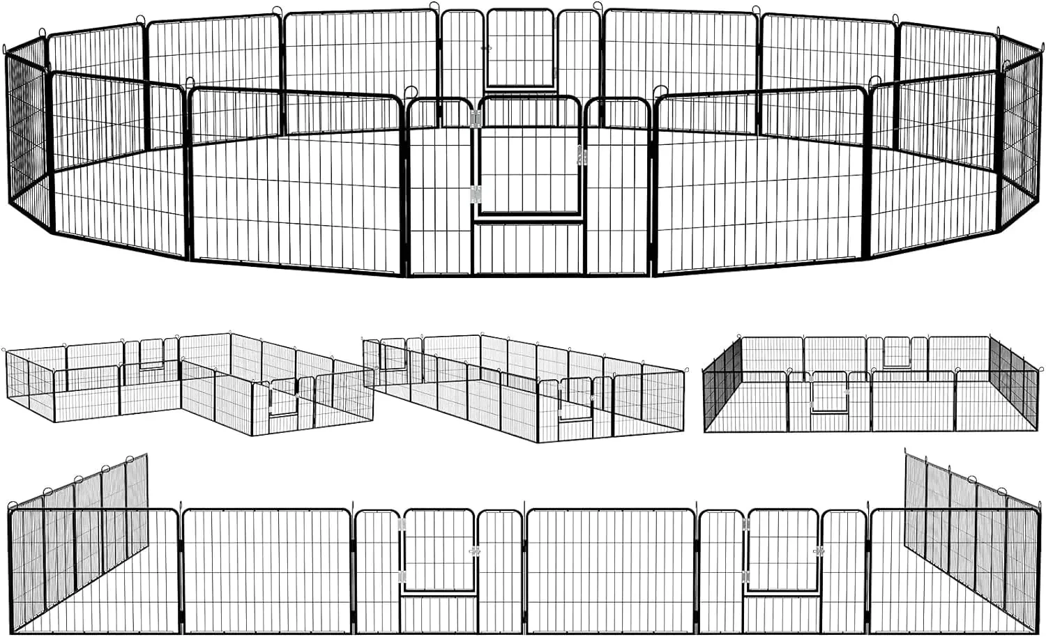Waleaf Heavy Duty Metal Dog Playpen for Outdoor - Image 8