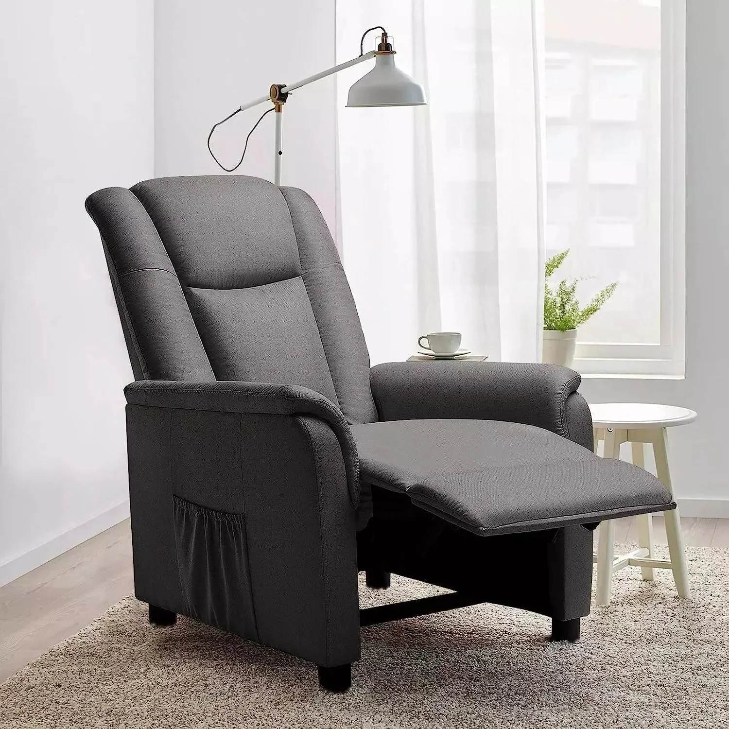 Vitesse Modern Fabric Recliner Chair, Home Theater Seating with Pocket, Lounge Recliner Sofa with Footrest - Image 16