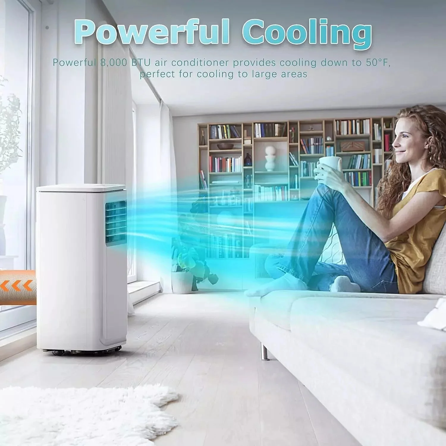 Vitesse Portable Air Conditioners with Remote Control,3 in 1 Compact Cooling Unit up to 350 Sq - Image 15