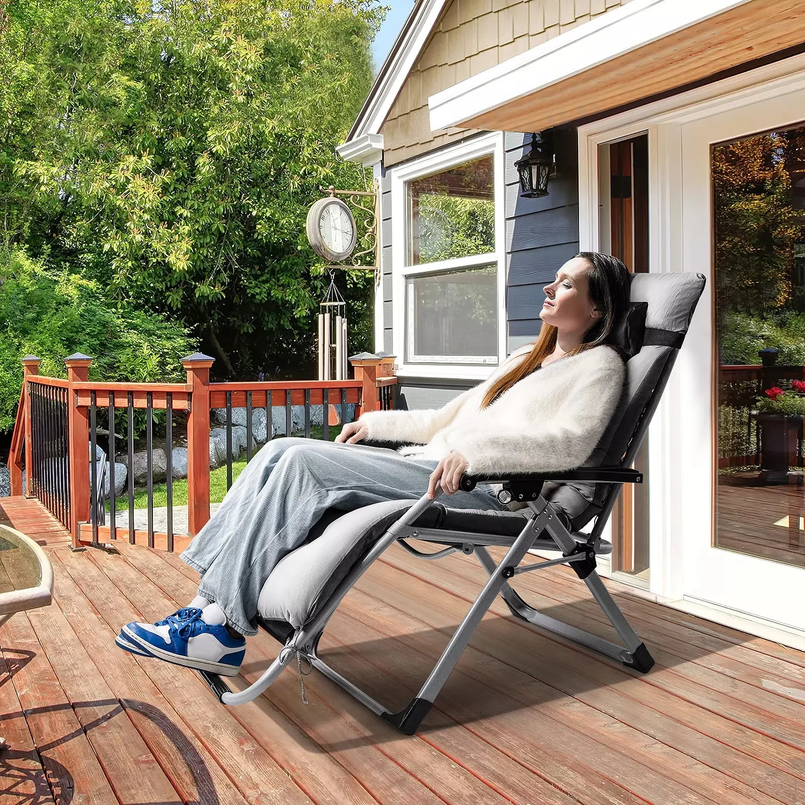 VITESSE Zero Gravity Chair,Adjustable Folding Reclining Lounge Chair - Image 2