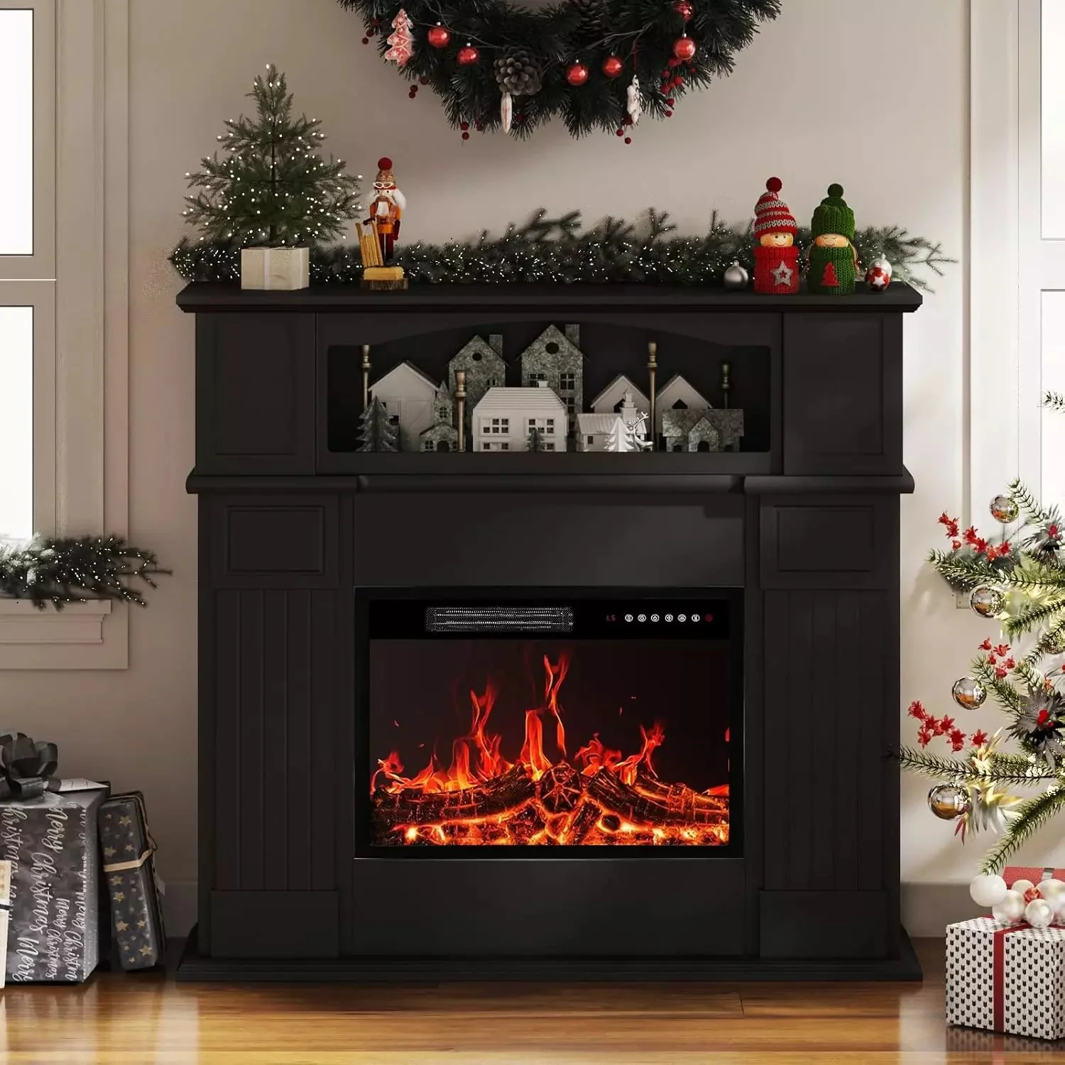 Waleaf 43" Electric Fireplace with Mantel, 23 inch Electric Fireplace Insert - Image 15