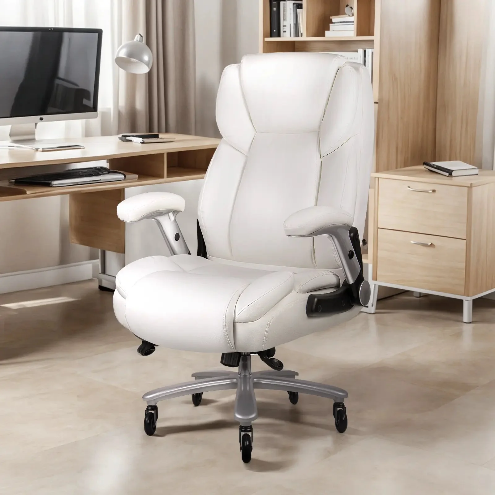 VITESSE 600lbs Large Heavy Duty Office Chair with Flip up Armrest, Big and Tall Office Chair - Image 18