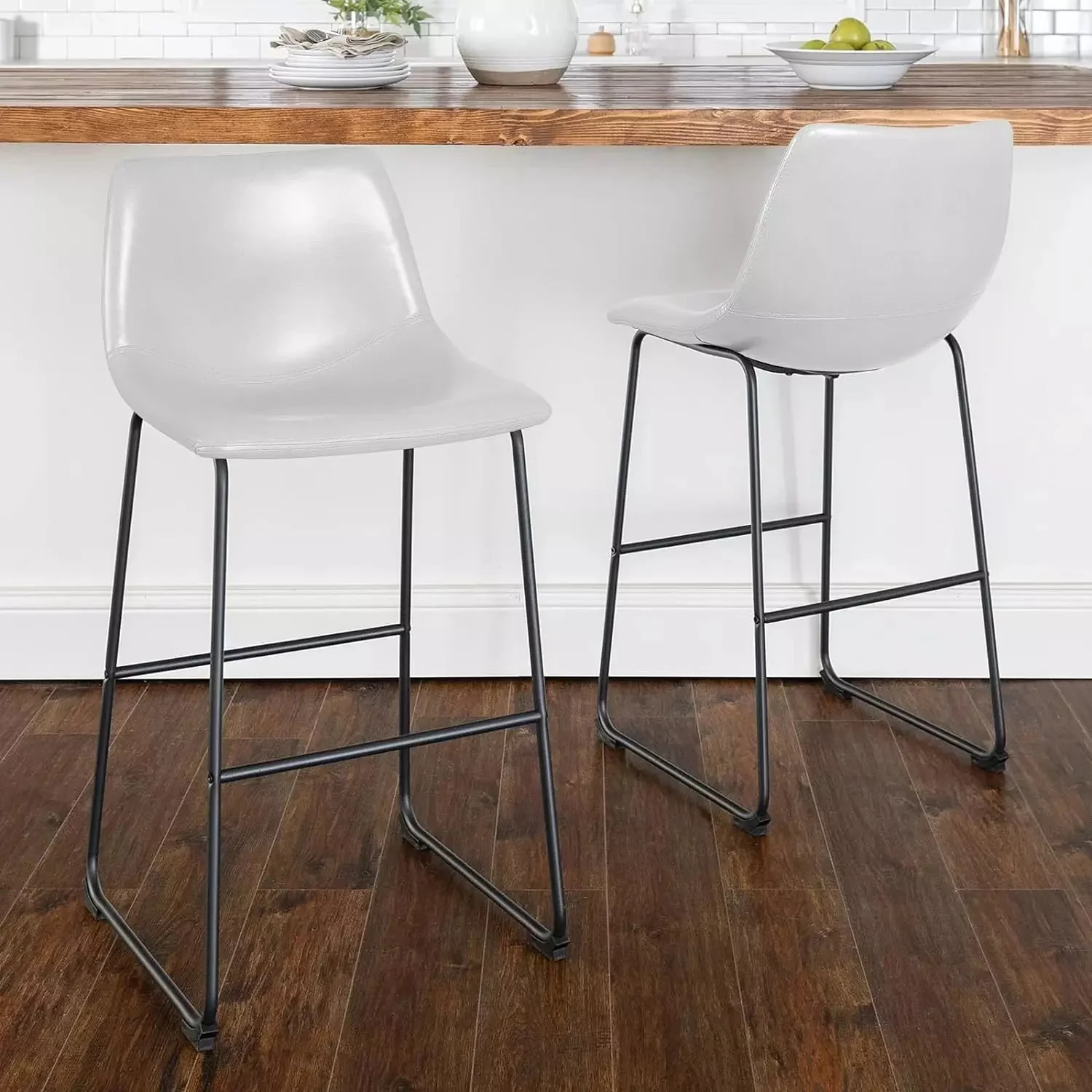 Vitesse Bar Stools ,Counter Height Bar Stools with Back - Image 11