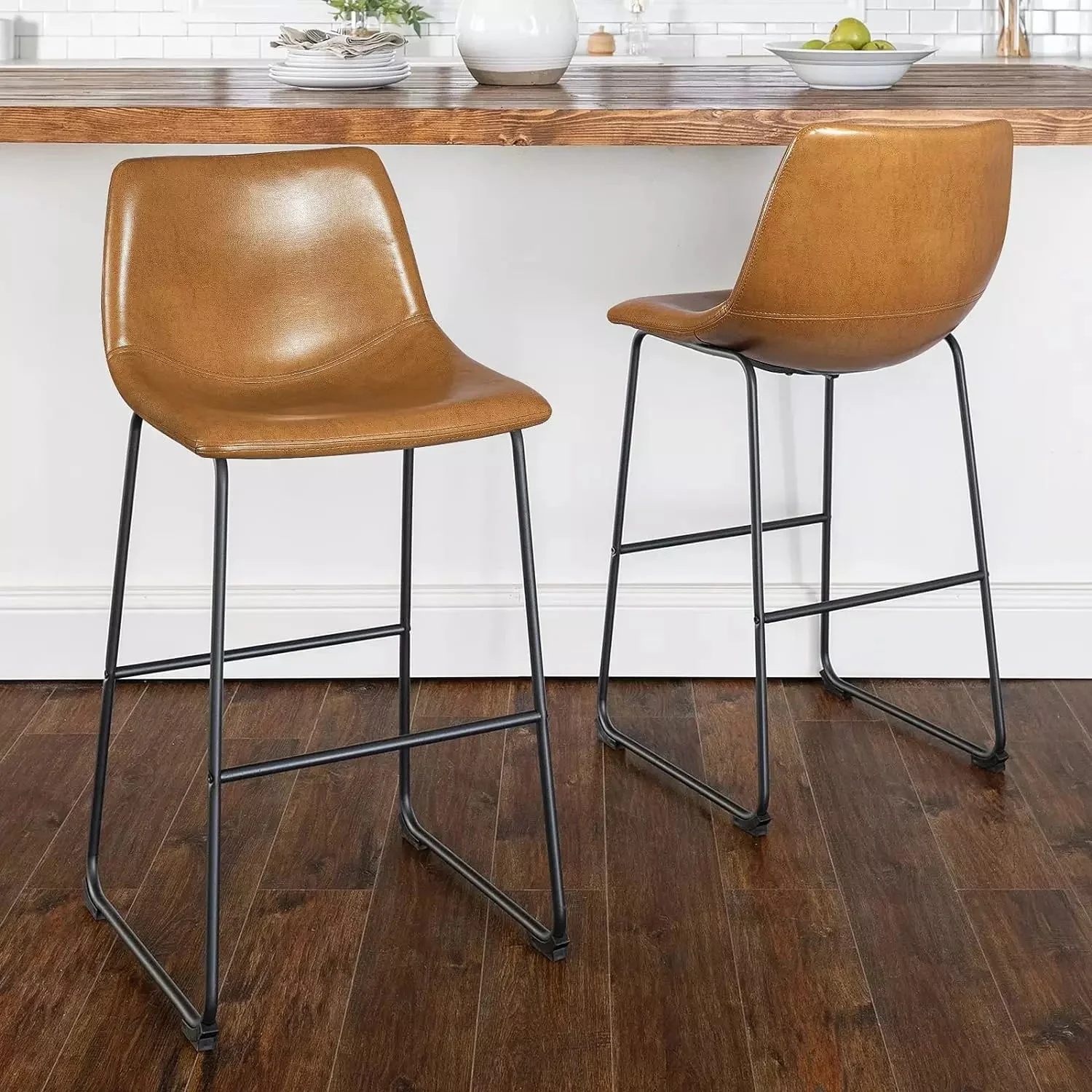 Vitesse Bar Stools ,Counter Height Bar Stools with Back - Image 12