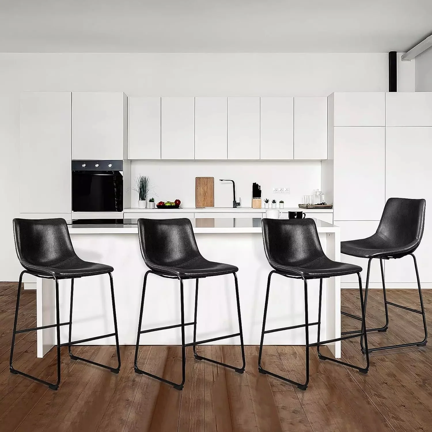 Vitesse Bar Stools ,Counter Height Bar Stools with Back - Image 17