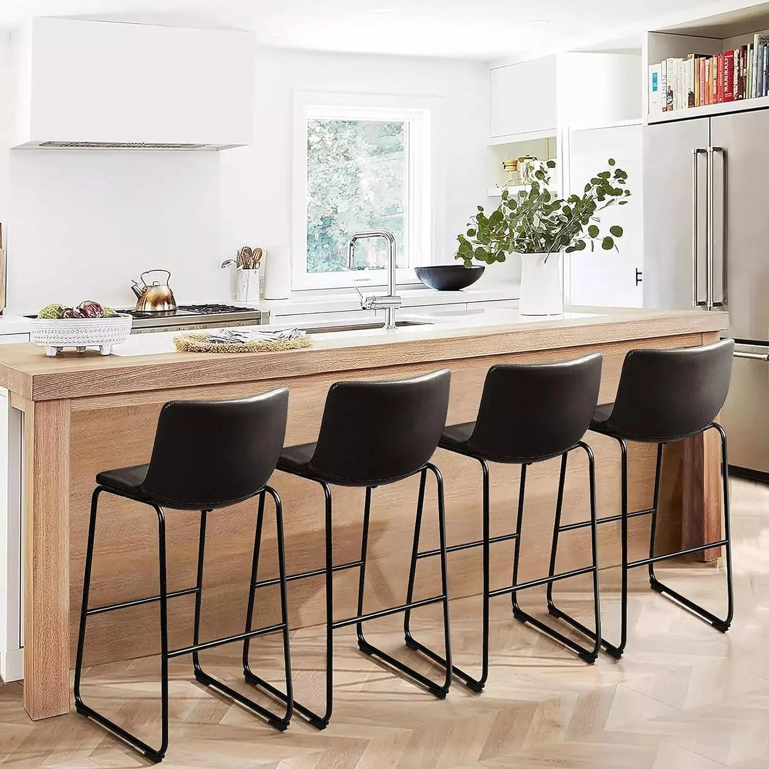 Vitesse Bar Stools ,Counter Height Bar Stools with Back - Image 21