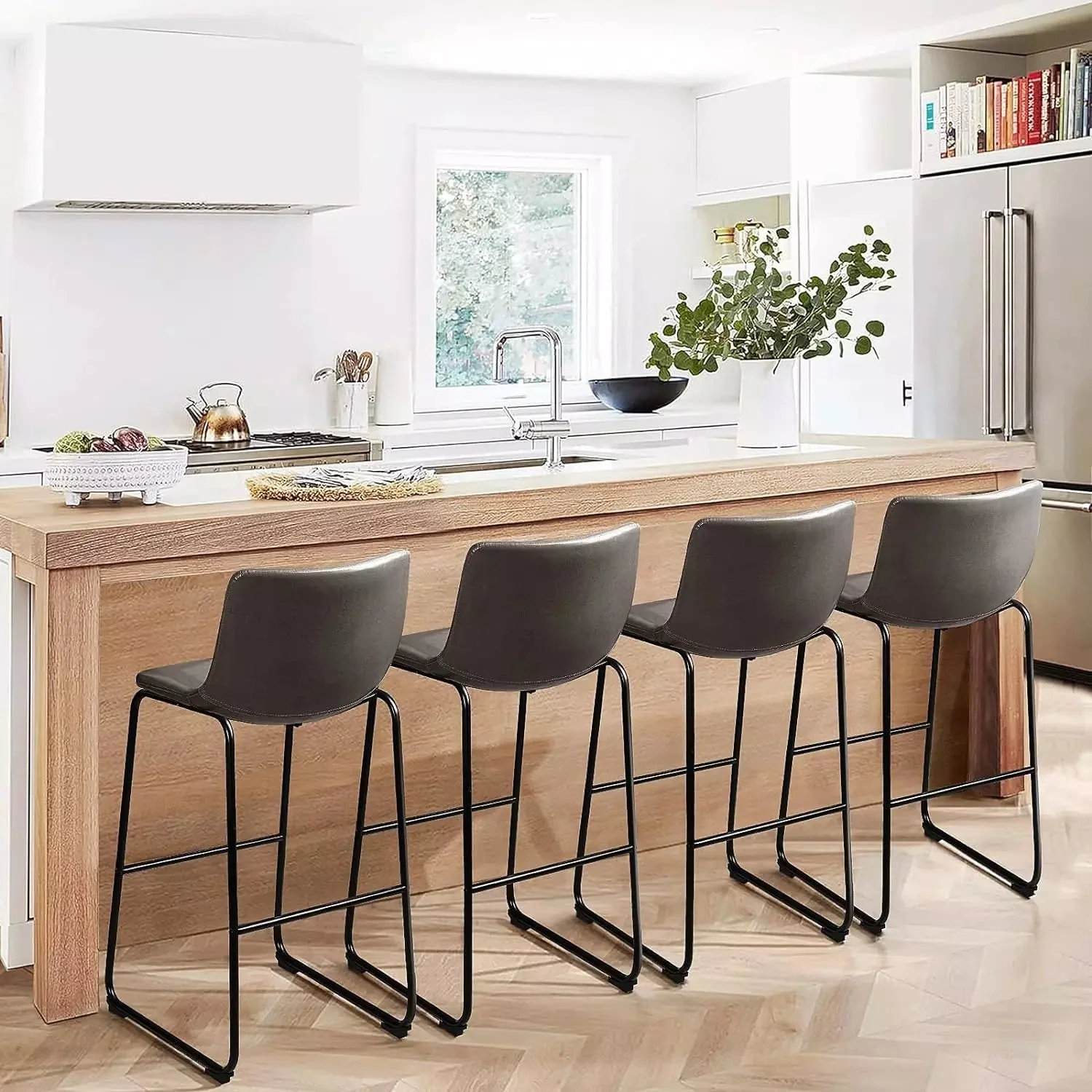 Vitesse Bar Stools ,Counter Height Bar Stools with Back - Image 22