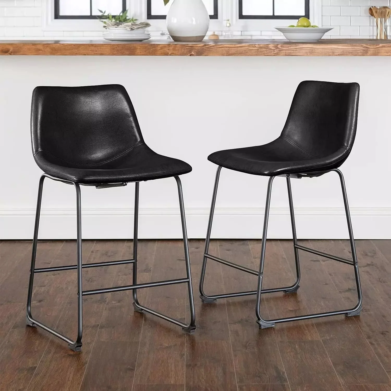 Vitesse Bar Stools ,Counter Height Bar Stools with Back - Image 5