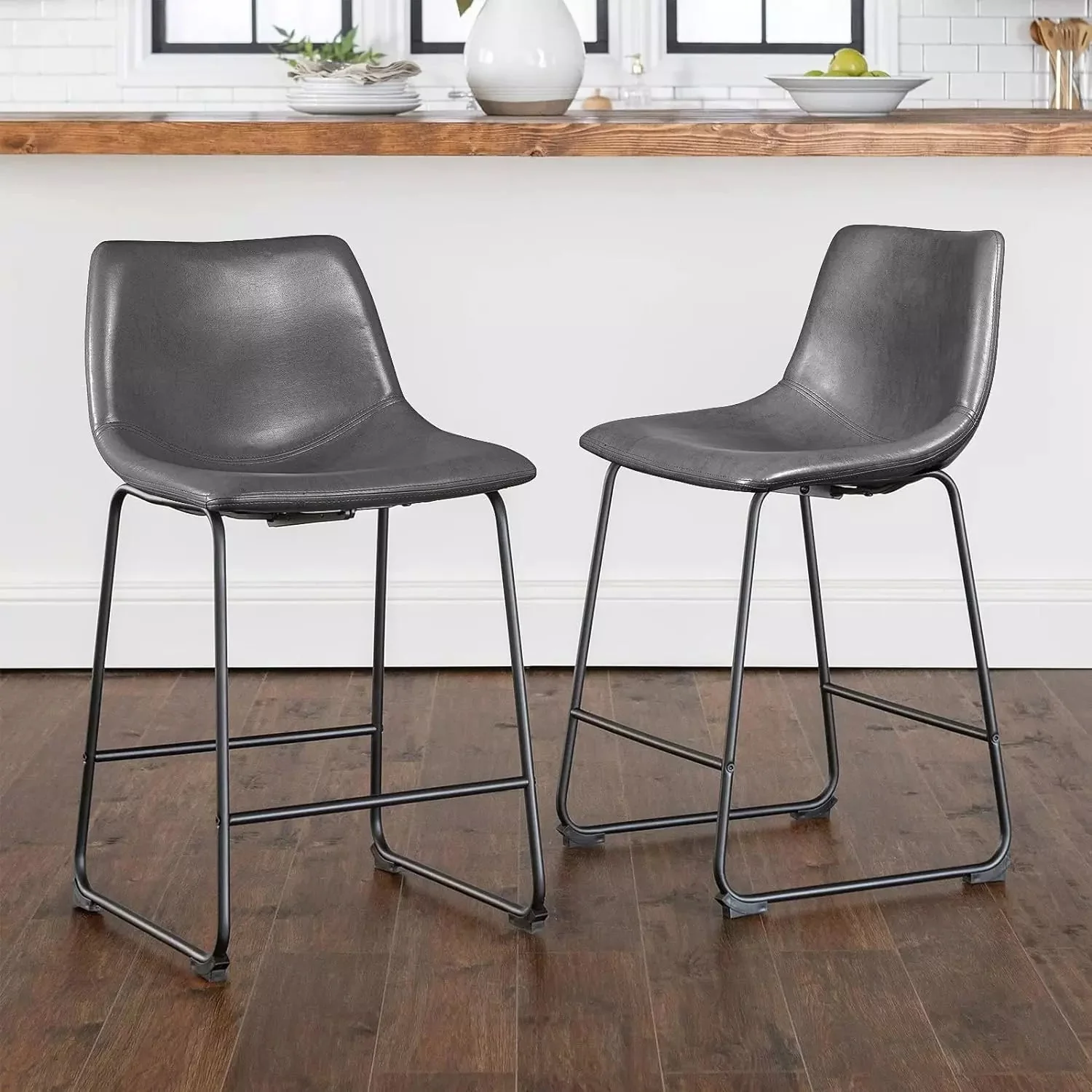 Vitesse Bar Stools ,Counter Height Bar Stools with Back - Image 6