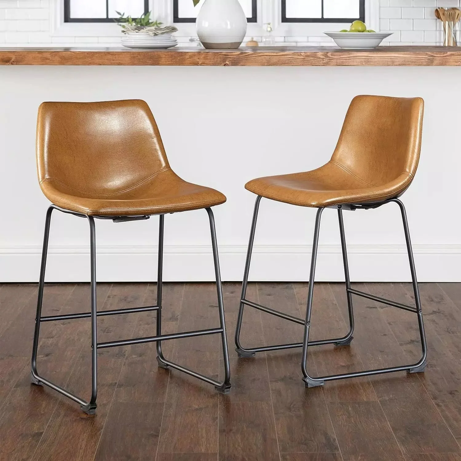 Vitesse Bar Stools ,Counter Height Bar Stools with Back - Image 8