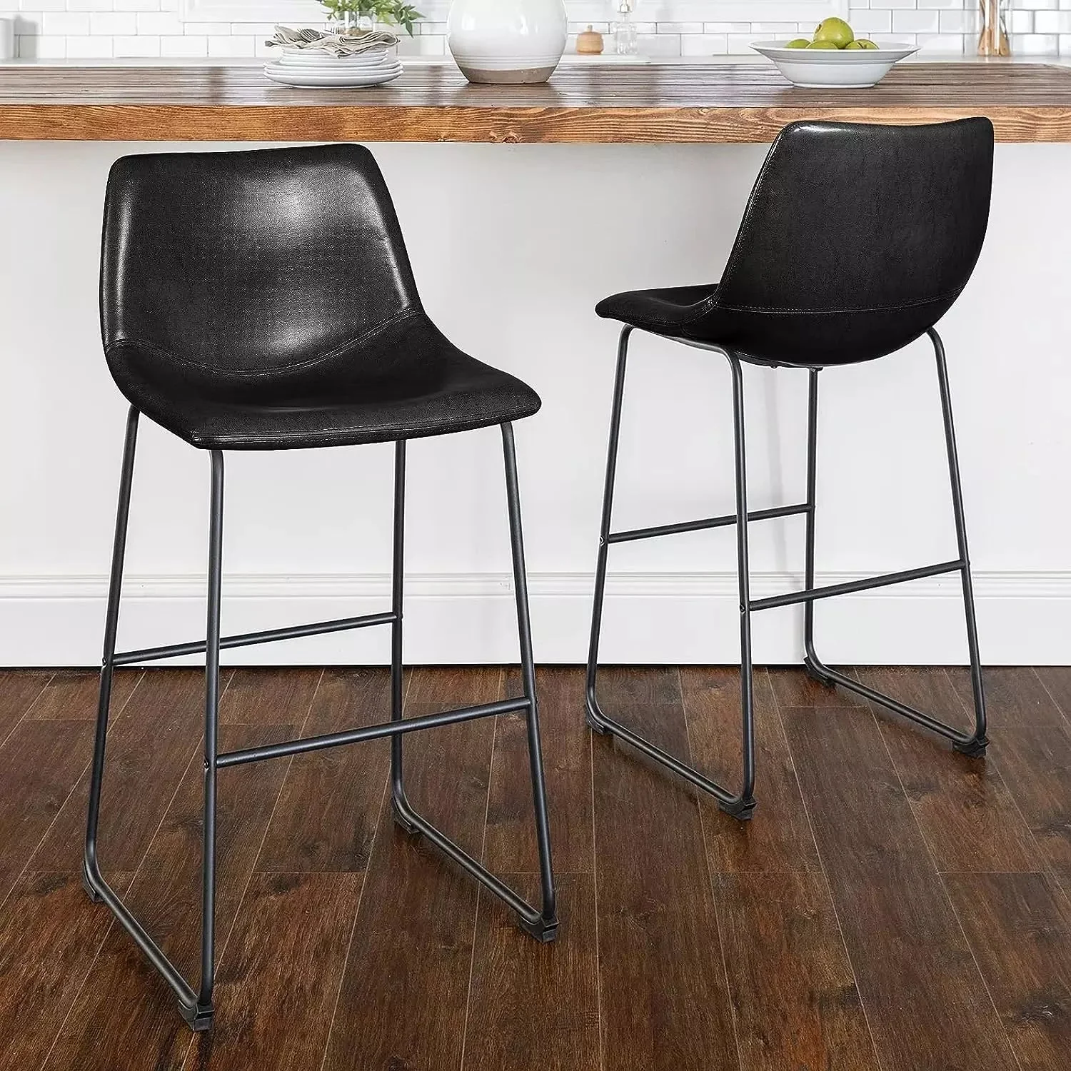 Vitesse Bar Stools ,Counter Height Bar Stools with Back - Image 9