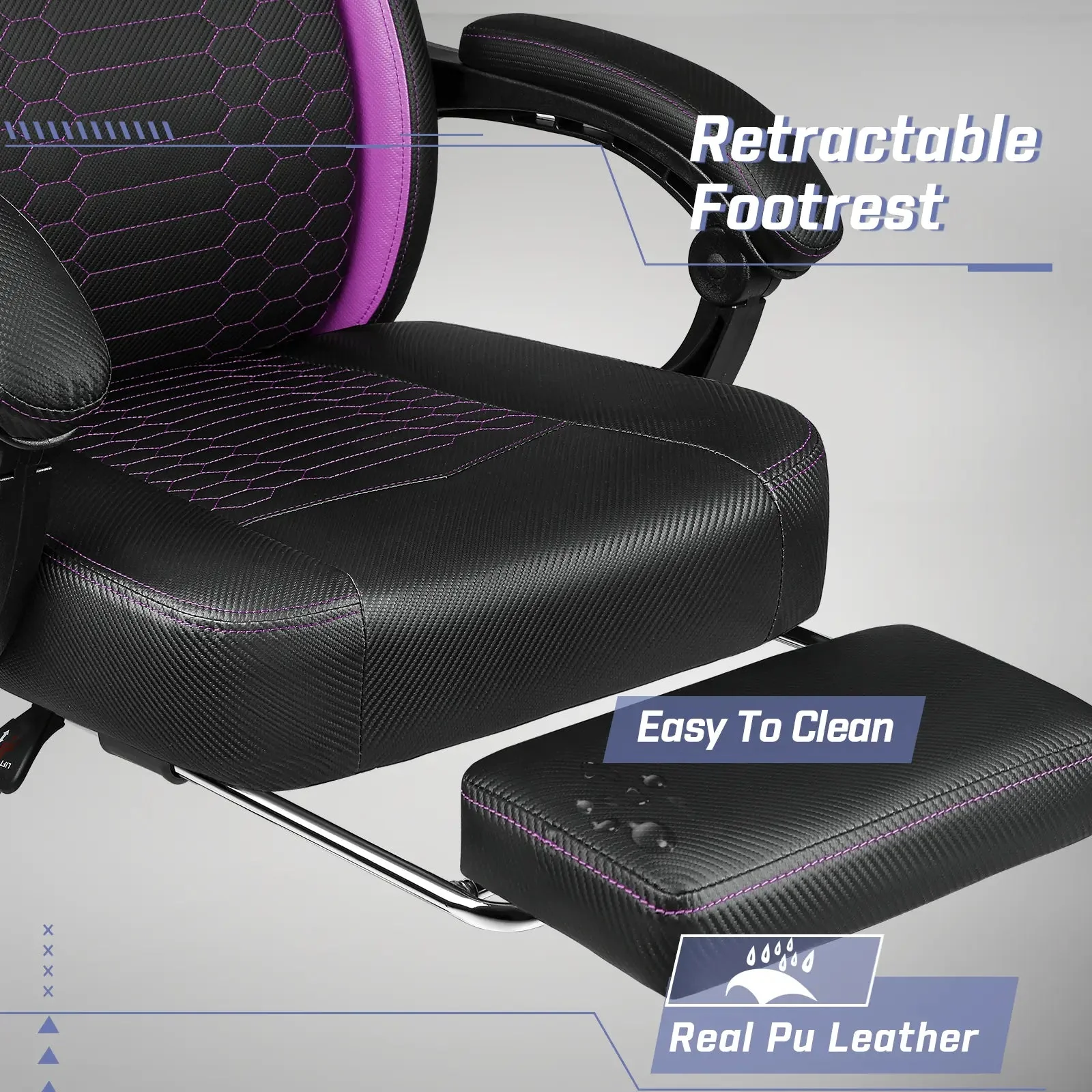 BOSSIN Big and Tall Gaming Chair 400lb Capacity,Gamer Chairs for Adults - Image 20