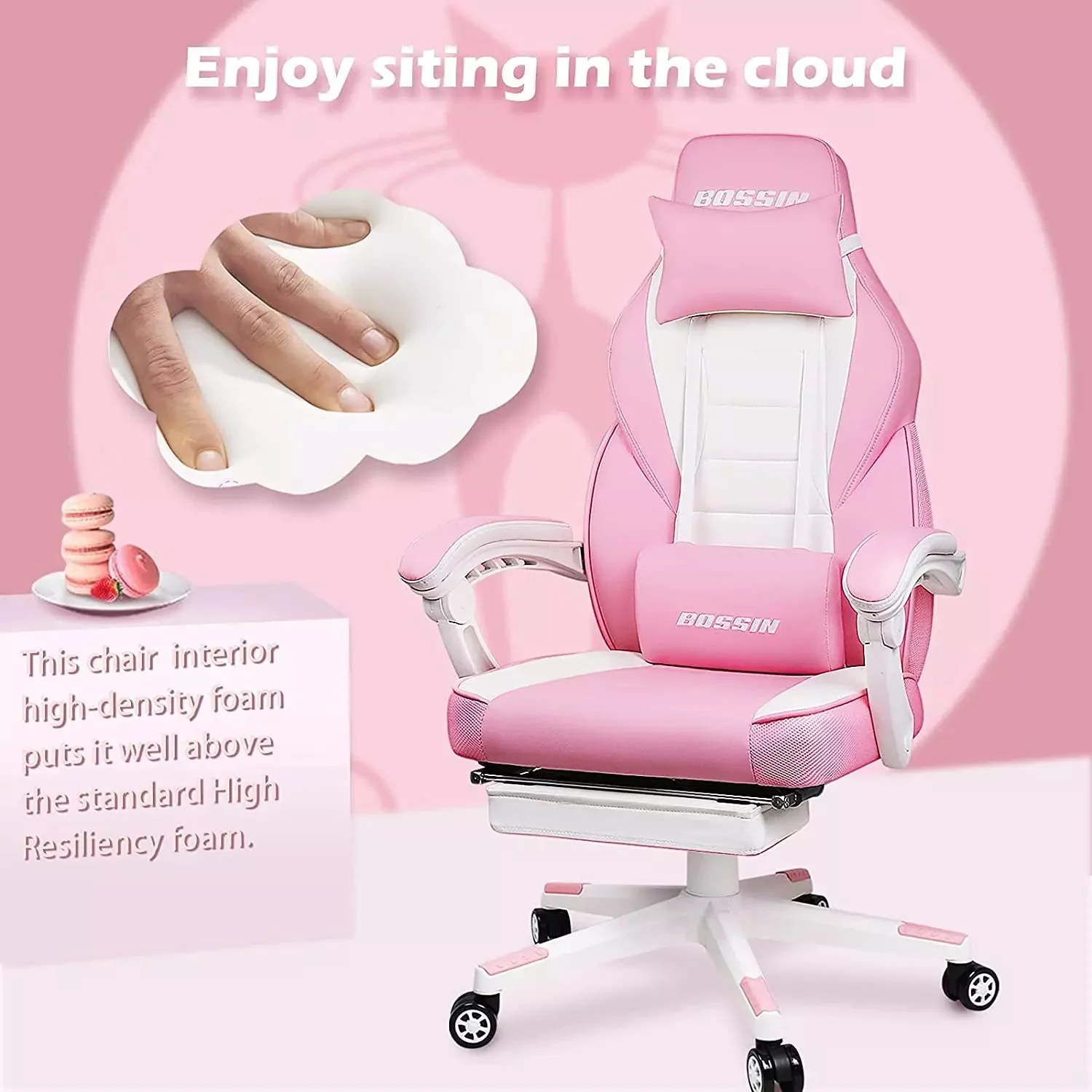 BOSSIN Big and Tall Heavy Duty PC Gaming Chair, Ergonomic Video Game Chairs with Footrest - Image 40