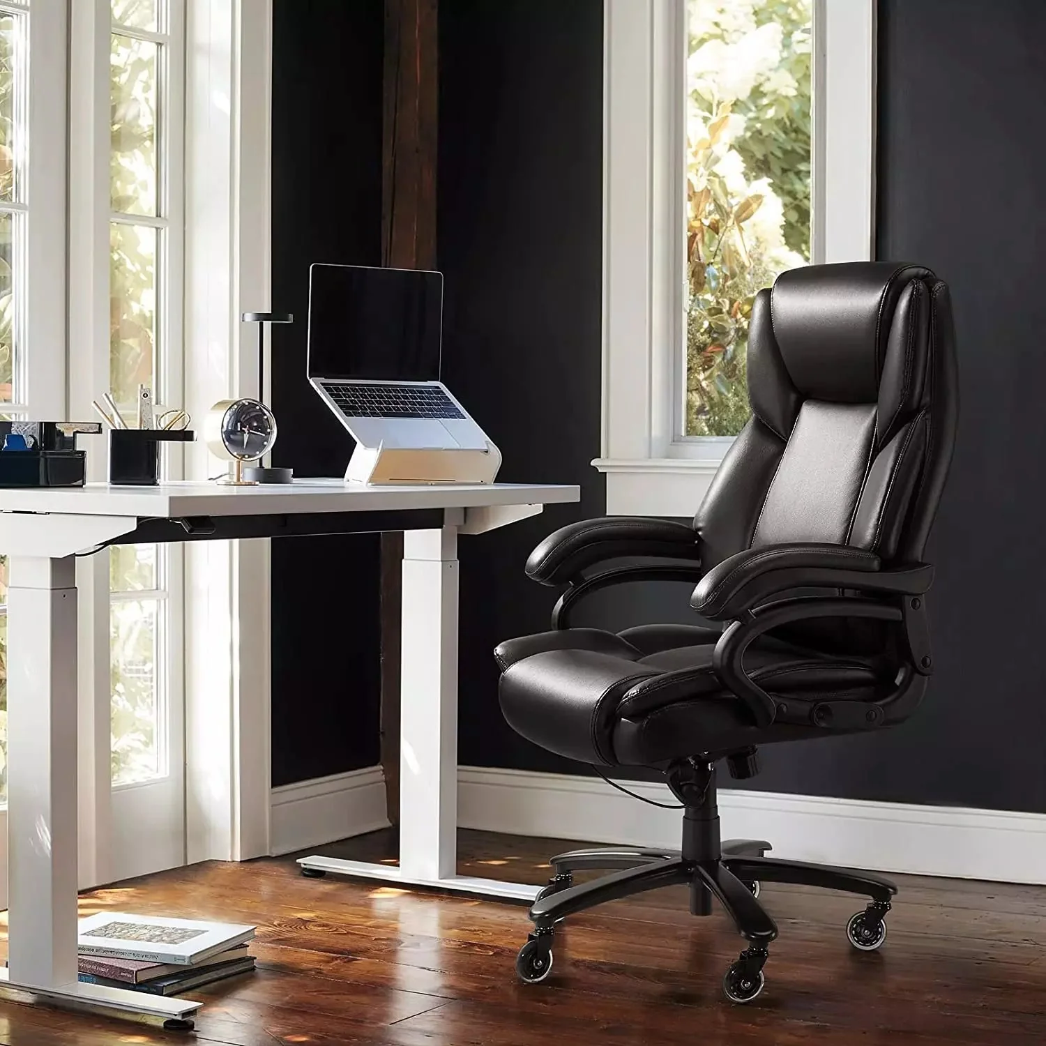 VITESSE Big and Tall Office Chair 500lbs, Adjustable Lumbar Support Executive Office Chair - Image 7