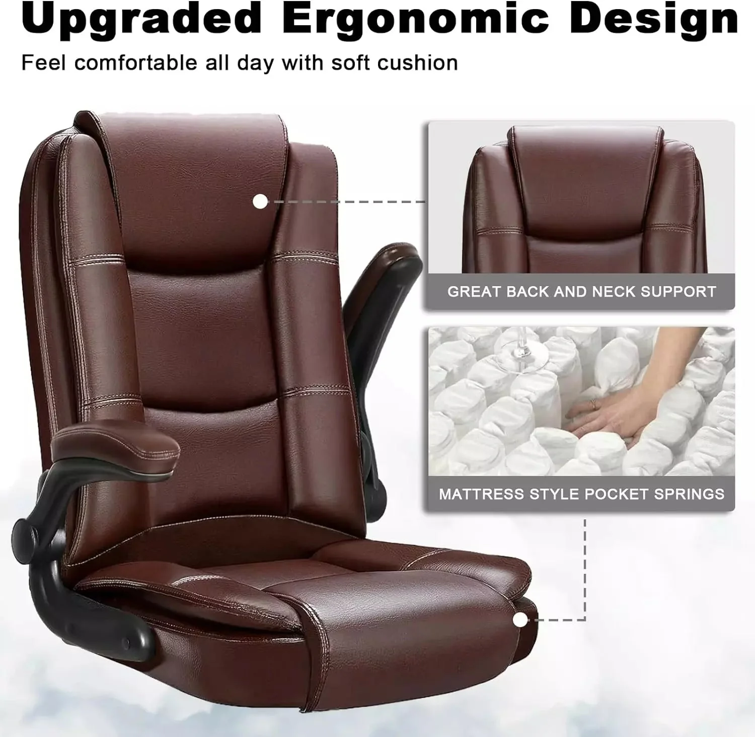 VITESSE Big and Tall Office Chair Computer Desk Chair - Image 10