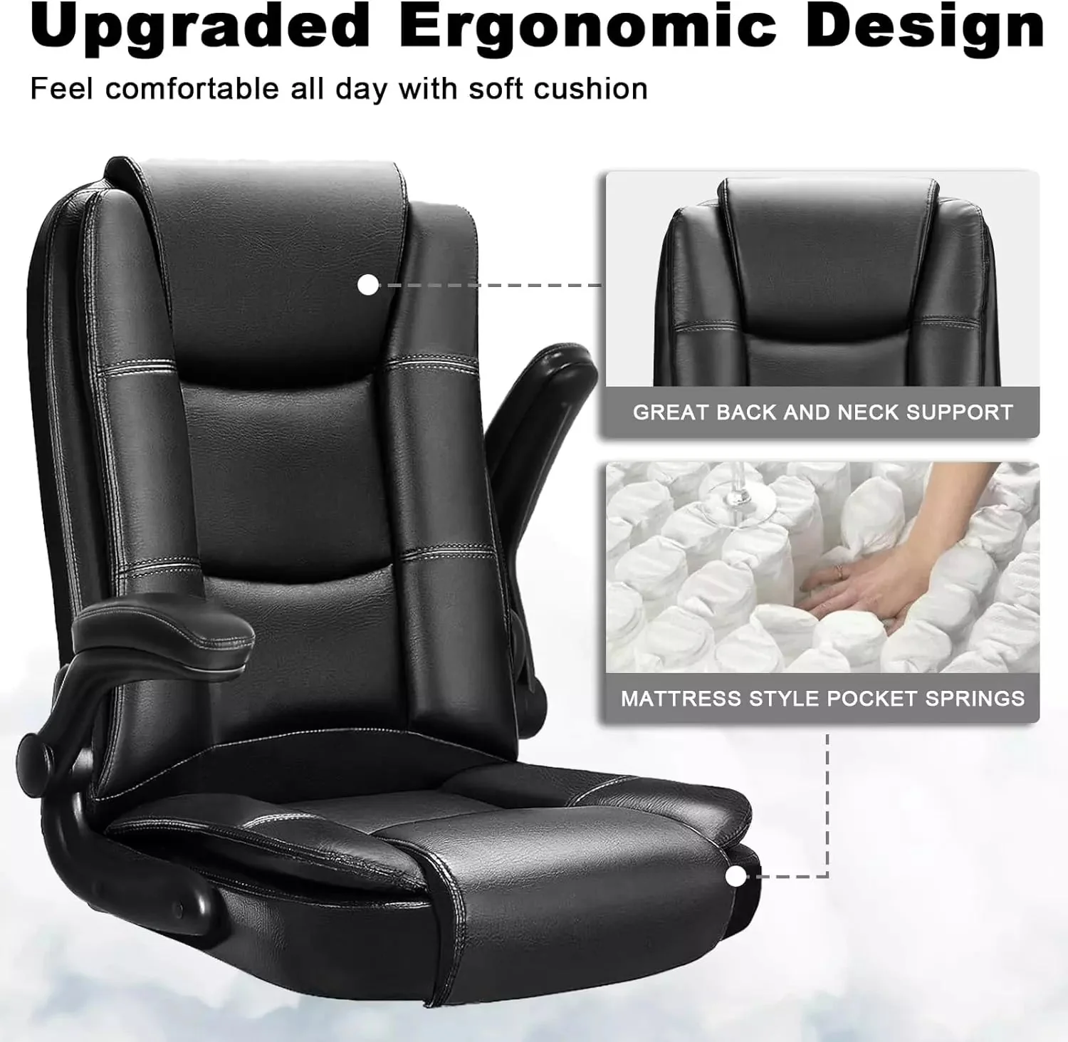 VITESSE Big and Tall Office Chair Computer Desk Chair - Image 4