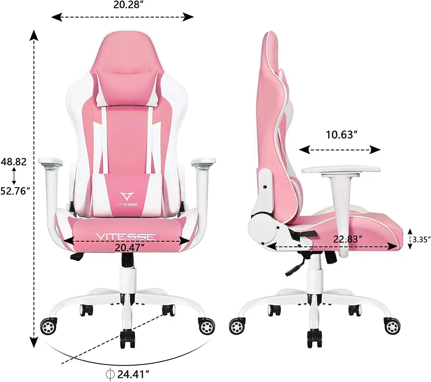 Bossin Ergonomic Leather Gaming Chair, Reclining PC Gaming Chair - Image 24