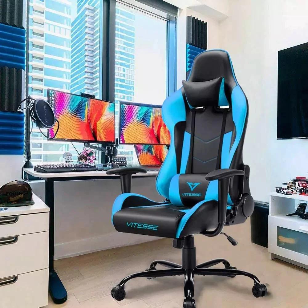 Bossin Ergonomic Leather Gaming Chair, Reclining PC Gaming Chair - Image 45