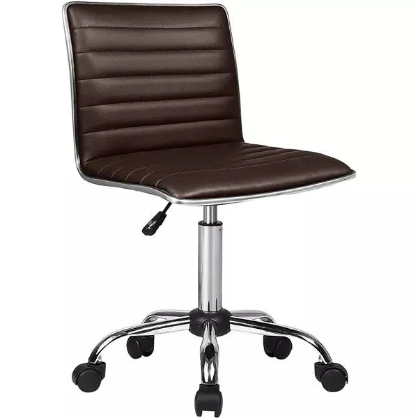 BOSSIN Mid-Back Height Adjustable Office Chair, Armless Swivel Task Chair - Image 15