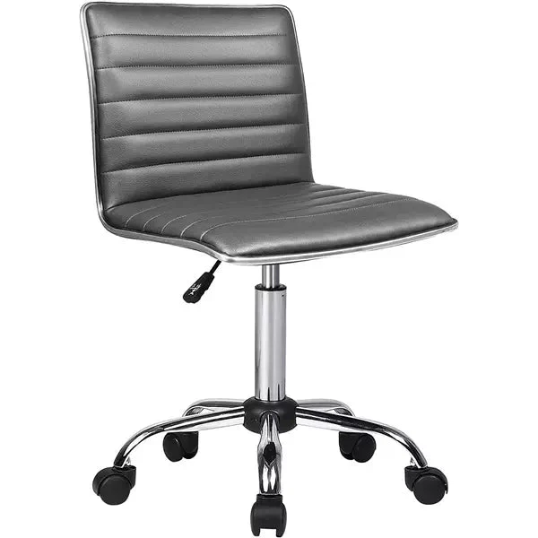 BOSSIN Mid-Back Height Adjustable Office Chair, Armless Swivel Task Chair - Image 22
