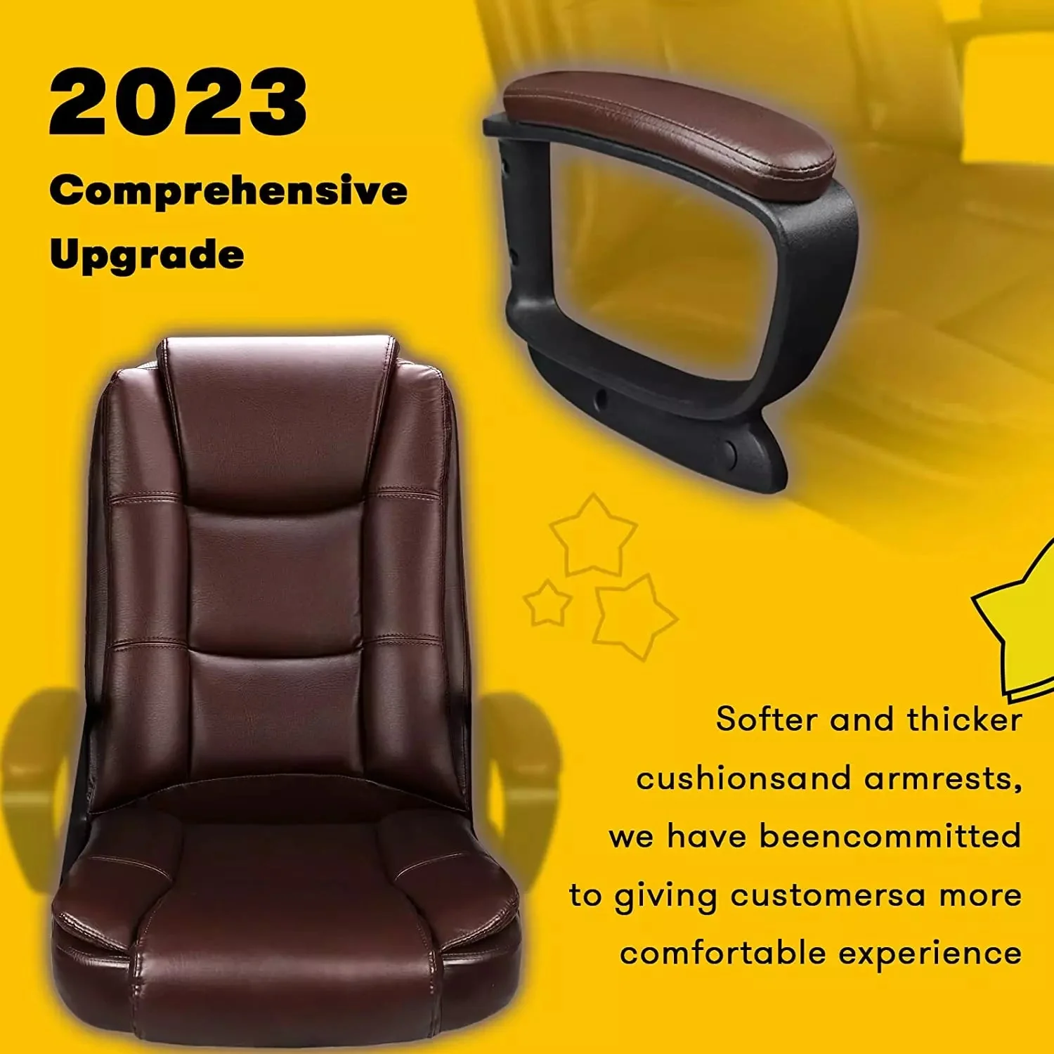 Waleaf Office Desk Chair,Big and Tall Managerial Executive Chair - Image 16