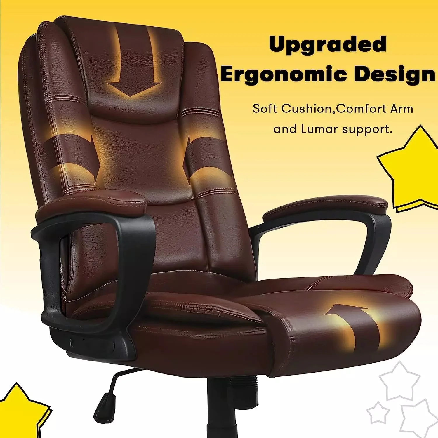 Waleaf Office Desk Chair,Big and Tall Managerial Executive Chair - Image 17
