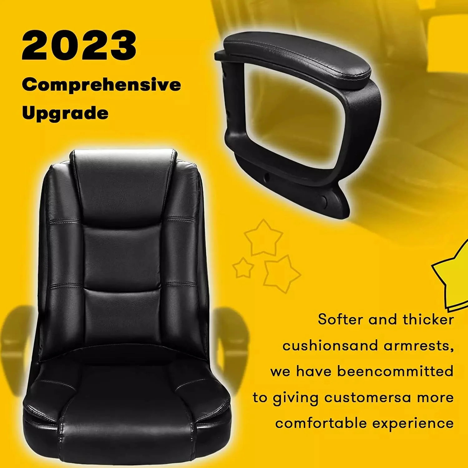 Waleaf Office Desk Chair,Big and Tall Managerial Executive Chair - Image 2
