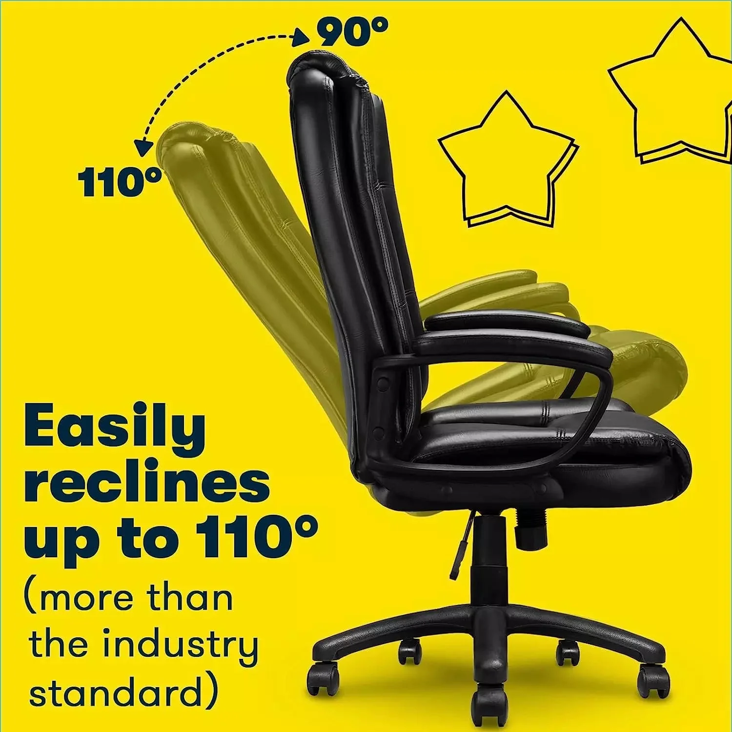 Waleaf Office Desk Chair,Big and Tall Managerial Executive Chair - Image 5